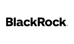 BlackRock logo in bold, black lettering on a white background.