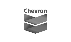 Chevron logo featuring a stylized gray chevron symbol below the word Chevron in a plain font on a white background.